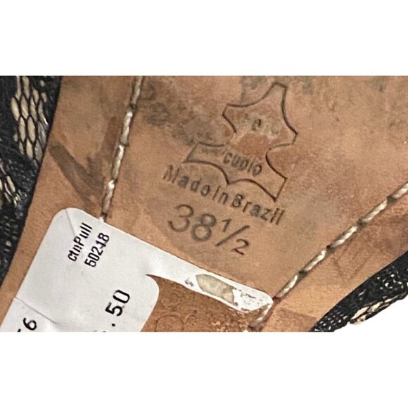 Alice & Olivia Delila Lace Ankle Strap Stiletto Heels Size 8 - Picture 7 of 8